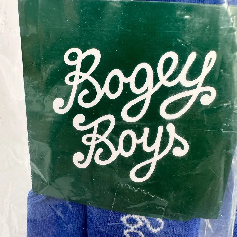 Bundle of 3 Pair Bogey Boys Essential Crew‎ Long Golf Socks, Size M/L 9-12, Blue